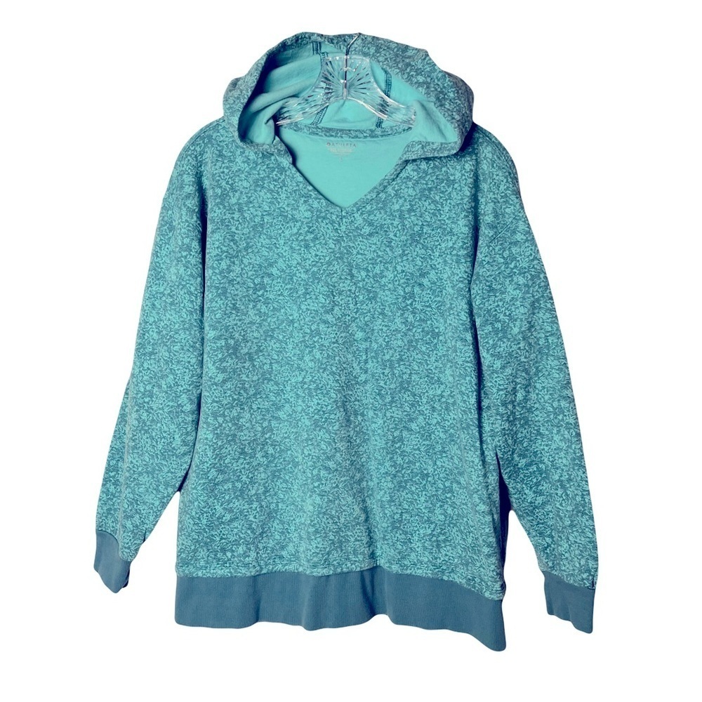 Athleta | Blue Floral Sundown Alliance Hoodie, Small